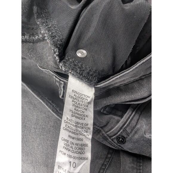 Democracy Jeans Women 10 Black Ab Technology Skinny Distressed Normcore Casual - Picture 5 of 10